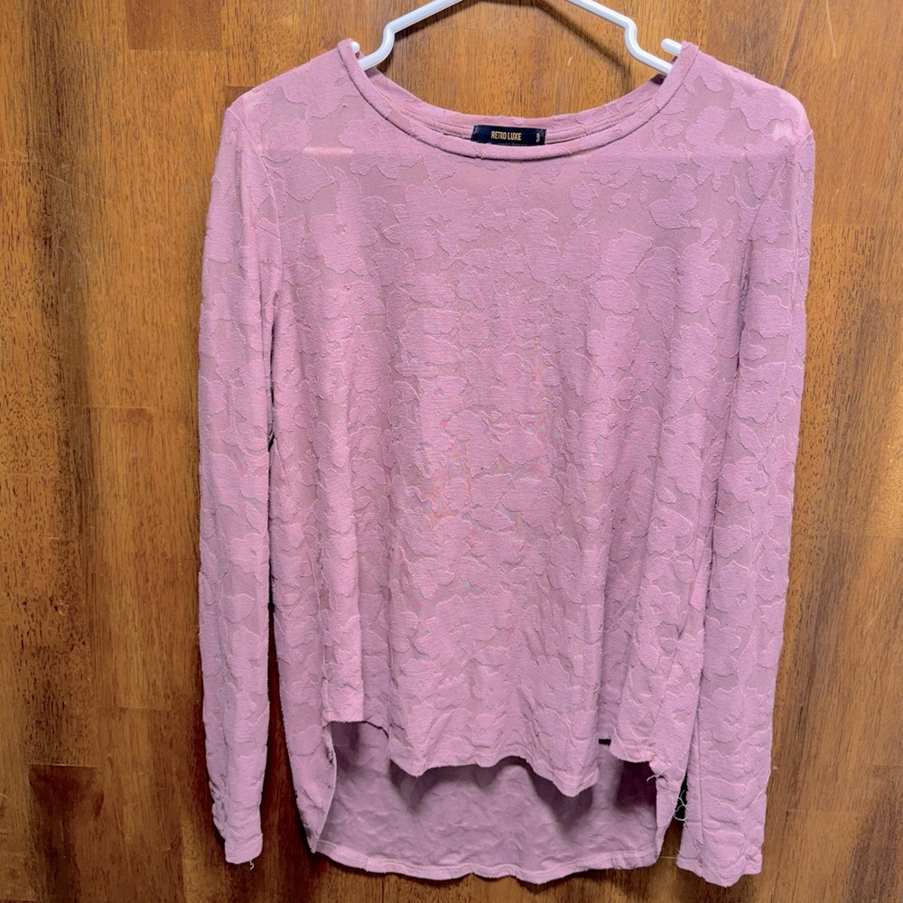 Gorgeous semi sheer long sleeve top